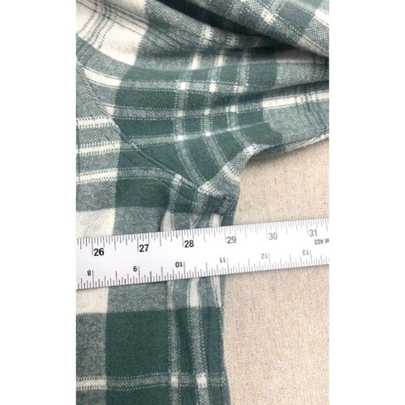 ATG Wrangler Men's 2XT Green & White Plaid Flannel Long Sleeve Regular Fit - Picture 6 of 12